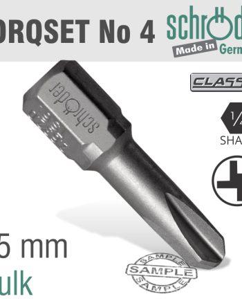 Schroder Torqset No.4X25Mm Classic Bit