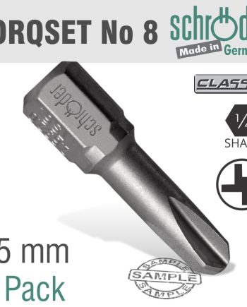 Torqset No.8X25Mm Classic Bit 1 Pack