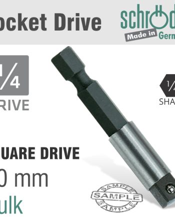 Schroder Adaptor 1/4Hex X 1/4 Squ.50Mm