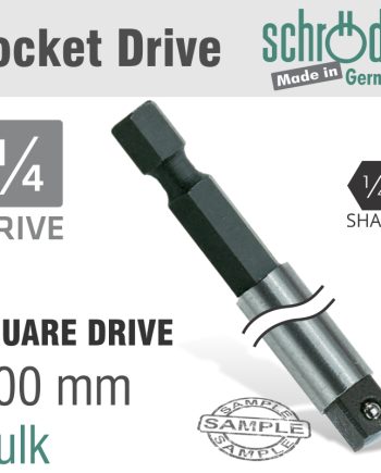 Schroder Adaptor 1/4Hex X 1/4Squ.100Mm