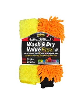 Shield M/Fibre Wash&Dry Value Pack Sh390