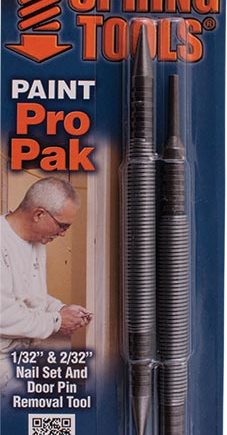 Souber Tools Spring Tool Paint Pro Pack 1/32' & 2/32' Nail Set & Door Pin Removal