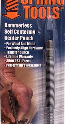 Souber Tools Spring Tool Hammerless Self Centering Center Punch Spring