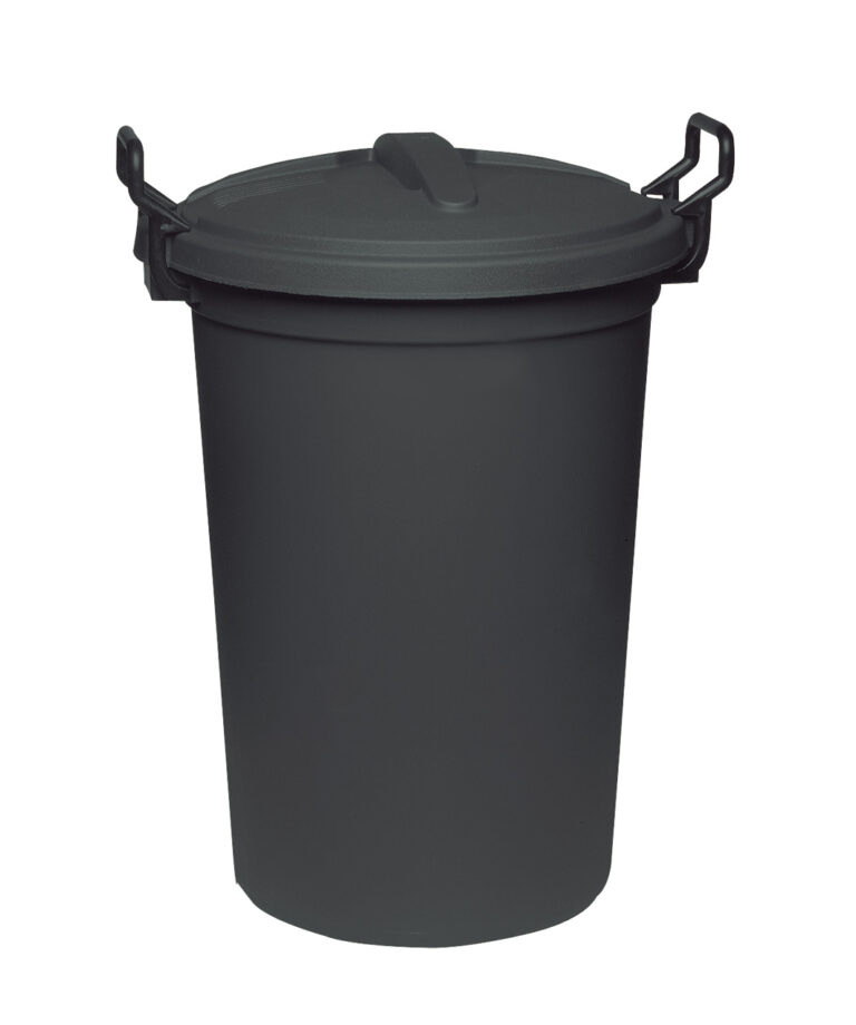 REFUSE BIN WITH GRIP FOR LID 120LTR  BIG JIM BLACK - 