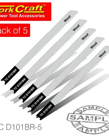 Tork Craft U-Shank Jigsaw Blade 10Tpi Wood 2.5Mm Reverse Tooth 5Pc