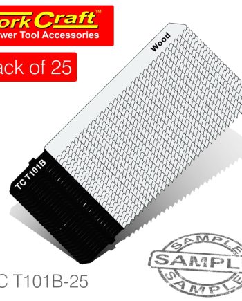 Tork Craft T-Shank Jigsaw Blade For Wood 2.5Mm 10Tpi 100Mm 25Pce