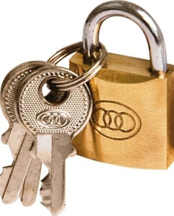 Padlock Tri Circle Brass No261 20Mm Case/600