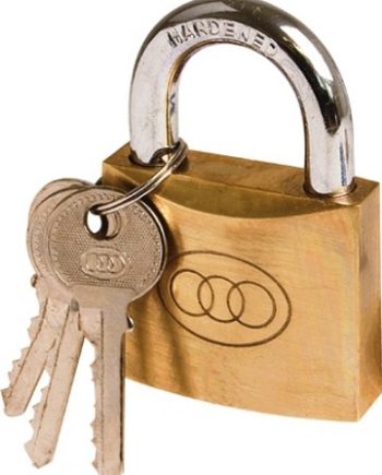 Padlock Tri Circle Brass.265 K/Alike 50Mm (60)