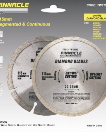 Diamond Blade Set 2Pce Cont. + Segm. 115Mm Pinnacle