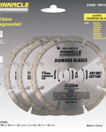 Diamond Blade Set 3Pce Segmented 115Mm Pinnacle