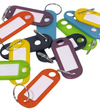 Key Tag Mts Plastic 12Pc Asst Colours