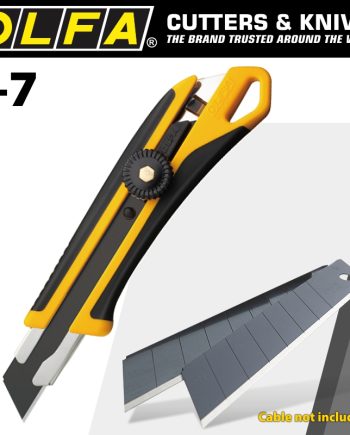 Olfa 18Mm Heavy Duty Wheel Lock  Cutter With X5 Free Lbb Blades