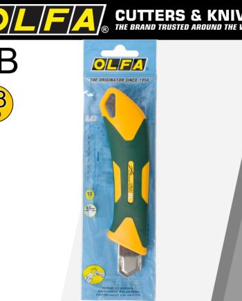 Olfa 18Mm Heavy Duty Cutter With Auto Lock Green