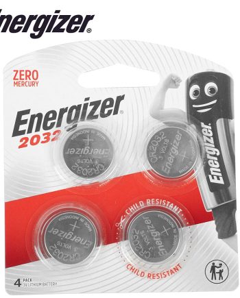 Energizer 2032 3V Lithium Coin Battery 4 Pack (Moq X12)