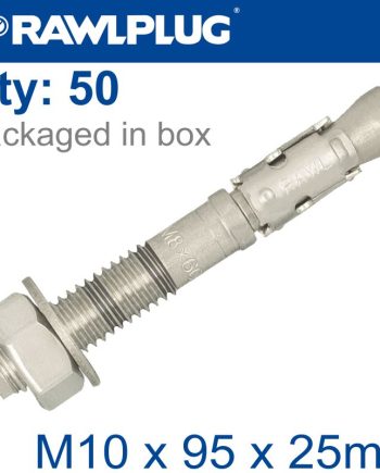 Througbolt Ss M10X95X25Mm X50 -Box