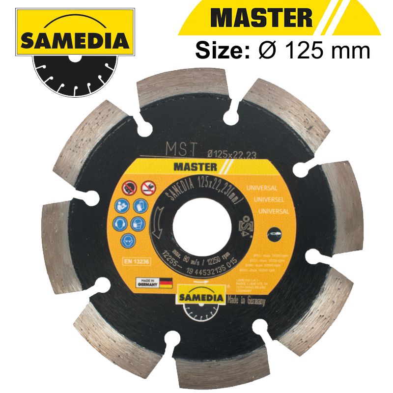 Diamond Blade 125Mm X 22.23 Segmented Ind Multi Purpose Master Mst