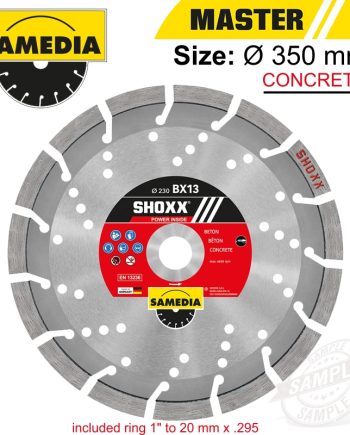 Diamond Blade 350Mm X 25.4/20 Segmented Ind Reinf. Concrete Long Life