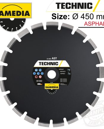 Diamond Blade Segmented 450Mm X 25.4 Ind Asphalt Technic Ast