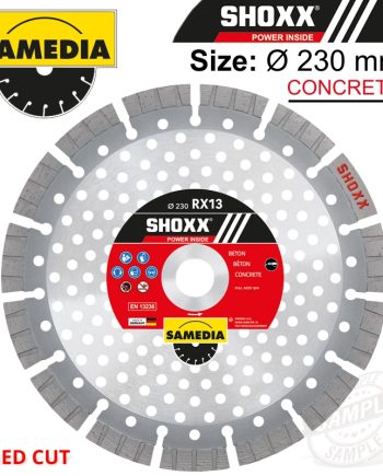 Diamond Blade 230Mm Segmented Ind Reinf. Concrete Speed Cut Shoxx Rx13