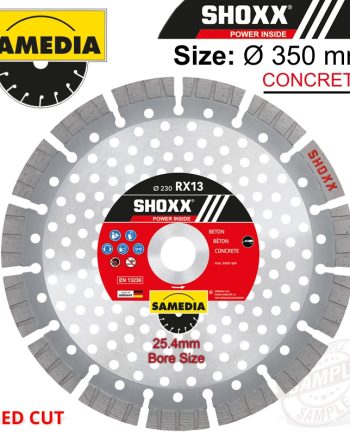 Diamond Blade 350Mm Segmented Ind Reinf. Concrete Speed Cut Shoxx Rx13
