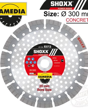 Diamond Blade 300Mm X 20 Segmented Ind Reinf. Concrete Long Life Shoxx