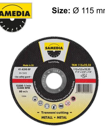 Abrasive Cutting Disc 115 X 1.0 X 22.3Mm Osa Metal Samedia