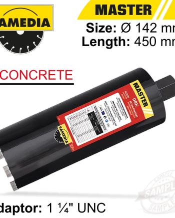Diamond Core Bit 142Mm X 450Mm X 1 1/4' Concrete Master Dbk