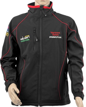 Tork Craft Soft Shell Jacket Black/Red X-Small