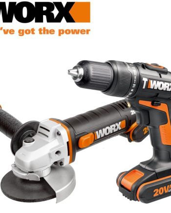 Impact Drill & A/Grinder 115Mm 20V 2 X 2.0Ah Std Charg. Carry Bag