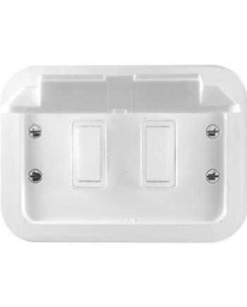Crabtree Classic Industrial 2 Lever Switch with Weatherproof Box