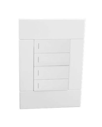 Veti 2 Four Lever One-Way Switch - White
