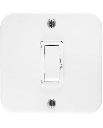 Crabtree Classic Industrial 1 Lever Double Pole Switch - 75x75 Surface Box