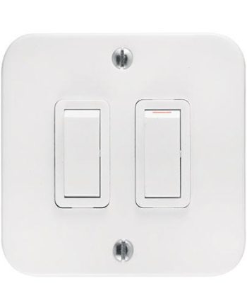 Crabtree Classic Industrial 2 Lever Switch - 75x75 Surface Box