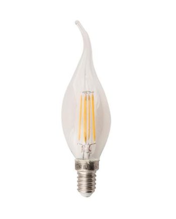 Led Filament Flame Bulb E14 4W 400Lm Warm White