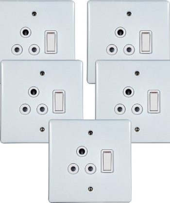 Electrical Mts Socket Double 4X4 Assembled 5Pc