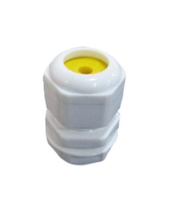 Cable Gland No.00 White With Yellow Grommet