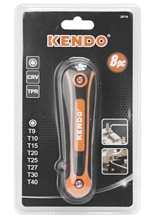 Allenkey Kendo Torx 8Pc Set T9-T40