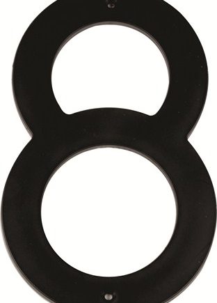 Mackie Number Plastic Black 200Mm No.8