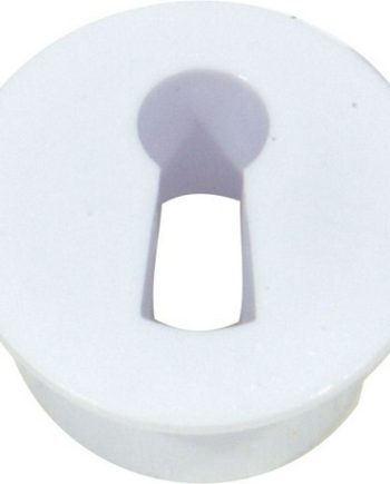 Mackie Lock C/Board Escutcheon White 2Pc