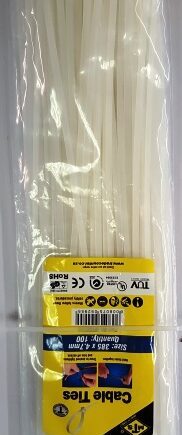 Cabletie Mts White 310X4.8Mm Pk100 T50I