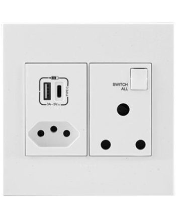 Legrand Arteor Usb Type-A & Type-C Combo Socket - White