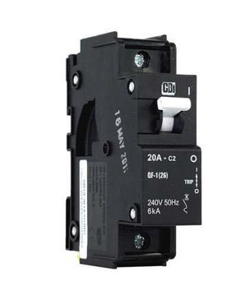 Cbi Dual Mount Circuit Breaker C2 1 Pole 6Ka - Qf-1(26)