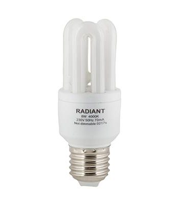 Cfl Mini E27 8W 500Lm Cool White