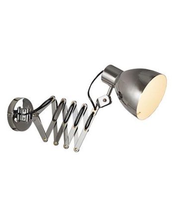 Concertina Chrome Wall Light