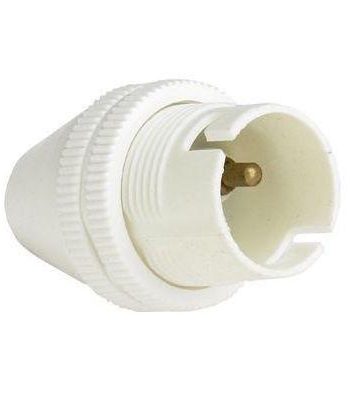 NYLON LAMPHOLDER CORDGRIP B22 WHITE