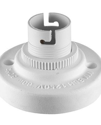 NYLON LAMMHOLDER BATTEHOLDER 50MM B22 WHITE