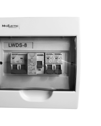PVC SIMPLEX DISTRIBUTION BOARD - 8 WAY SURFACE