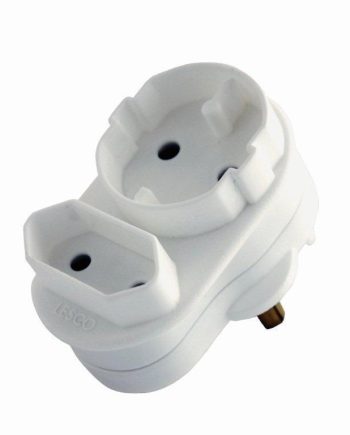 LESCO 1X EURO & 1X SCHUKO ADAPTOR