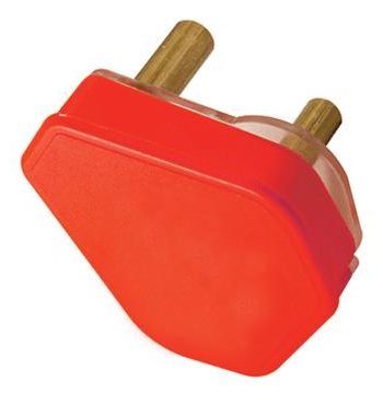 PLUG TOP 3 PIN 16A RED