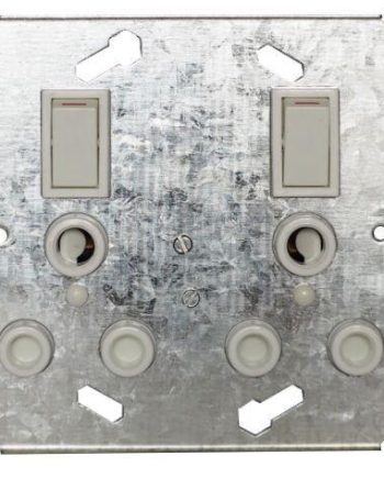 Titan 16A Double Switch Socket with Yoke (4x4)